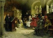 Martin Luther preaching at the Wartburg Hugo Vogel